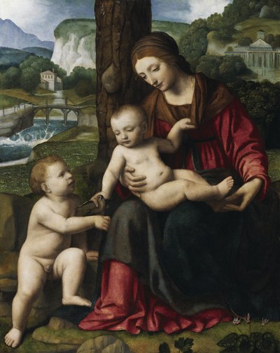 Madonna and Child with St. John the Baptist by Bernardino Luini